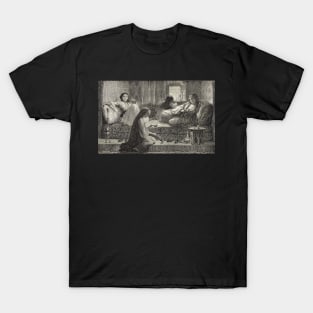 Cairo harem illustration engraving 1881 T-Shirt